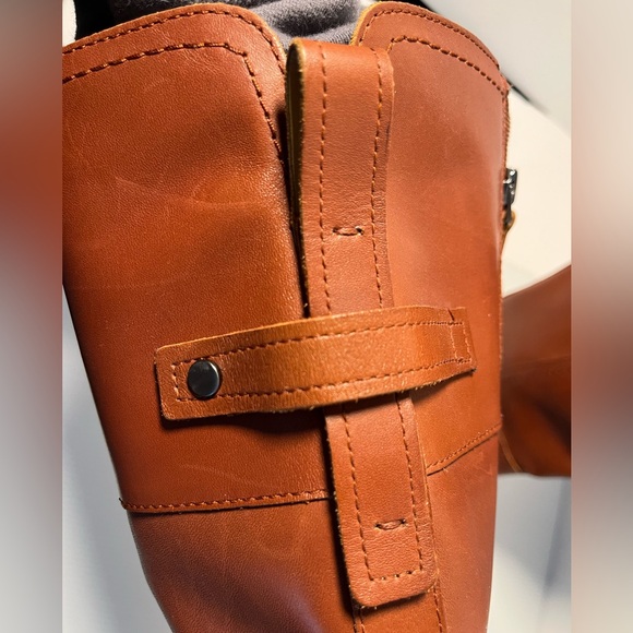Franco Sarto Genuine Leather Upper Knee-High Boots US sz 6 Color: Cognac - Picture 9 of 14